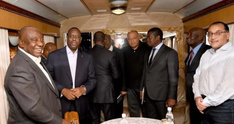 युद्धविराम मध्यस्थताका लागि अफ्रिकी नेता युक्रेनमा