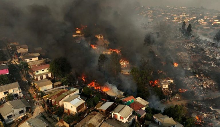 चिलीमा डढेलोका कारण कम्तीमा ४६ जनाको ज्यान गयो